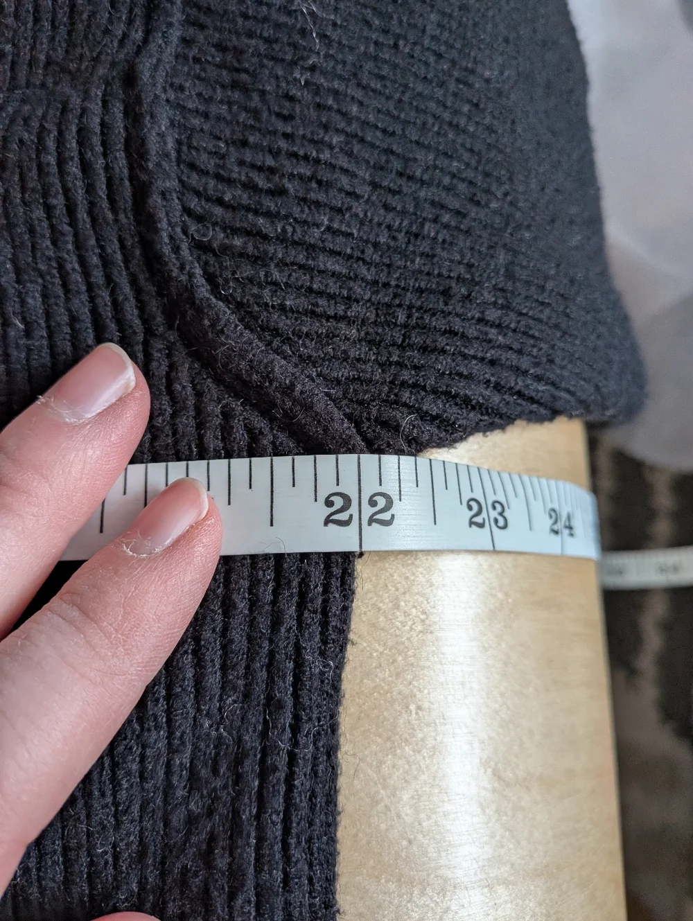 Free People Softly Structured Oversized Tunic Sweater Black Small Ribbed Knit